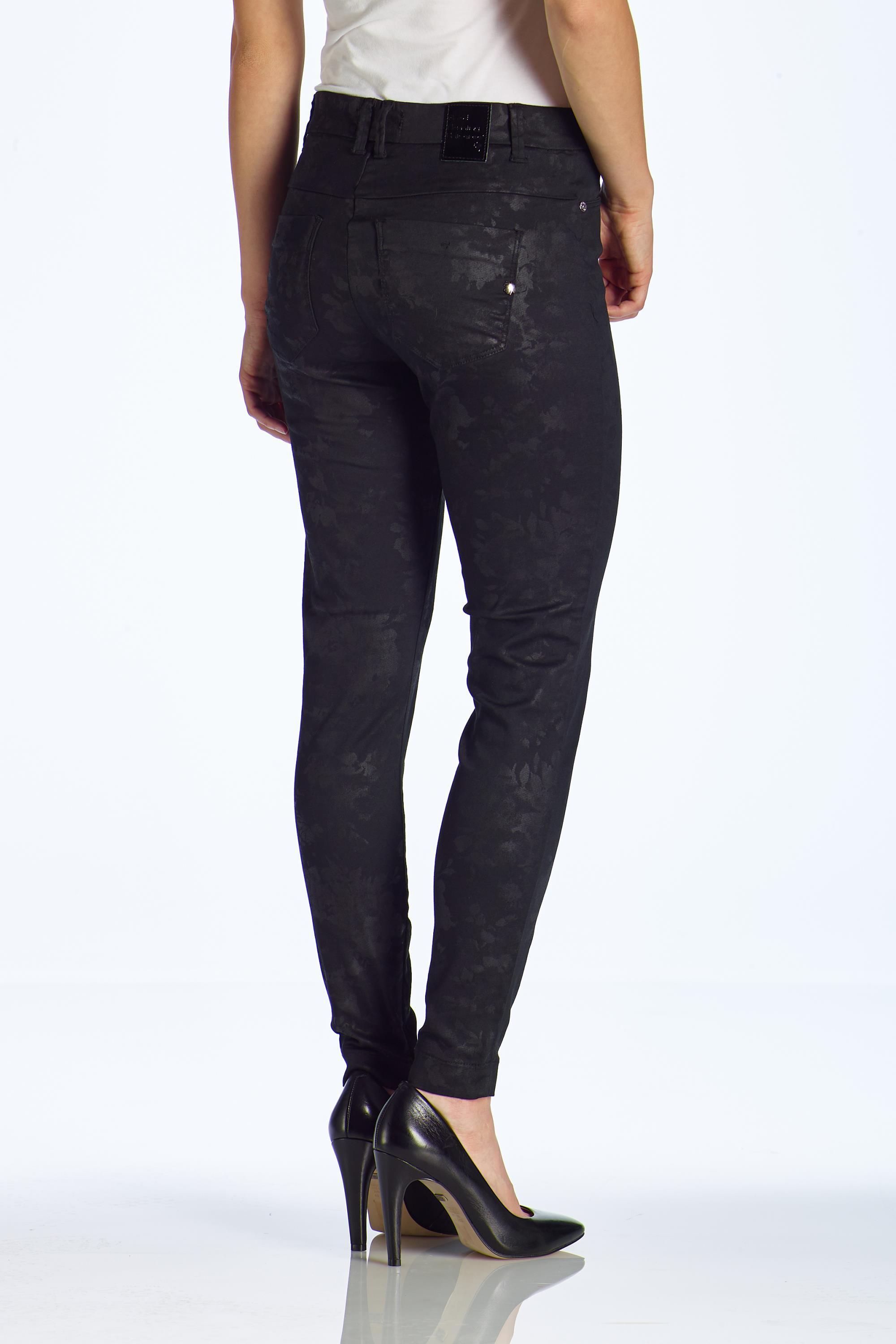 Amara black print (highwaist skinny)