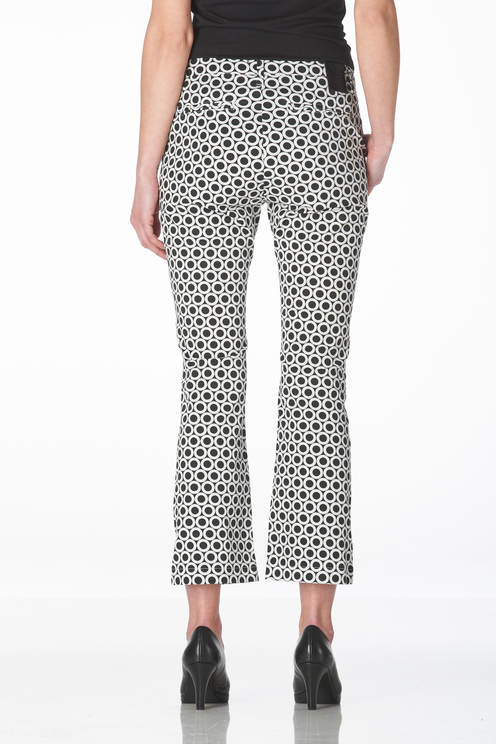 Lima circle print black-white, length 27,5 inch