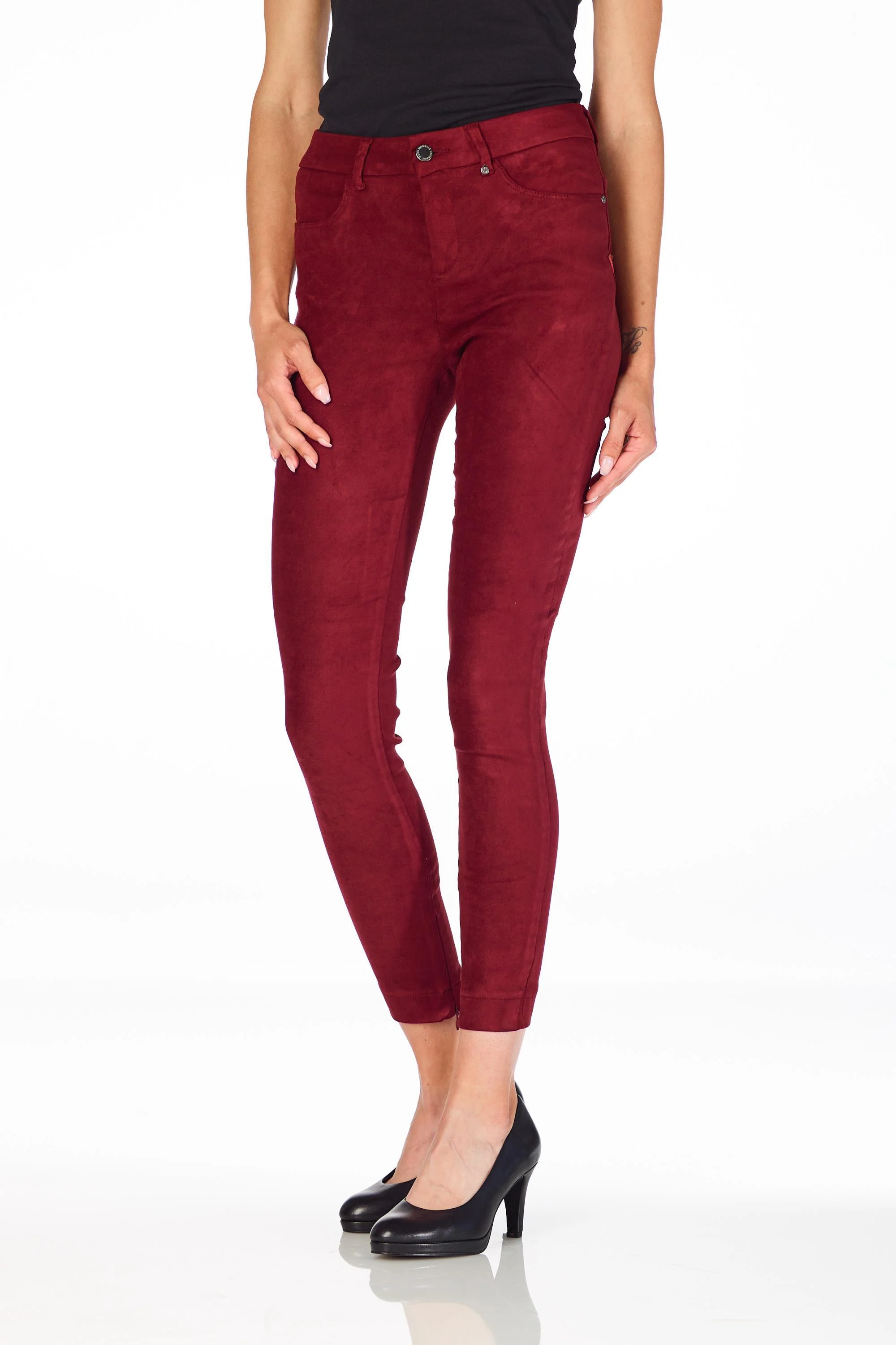 Amara velour stretch bordeaux